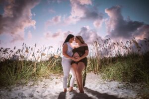 maternity beach photo