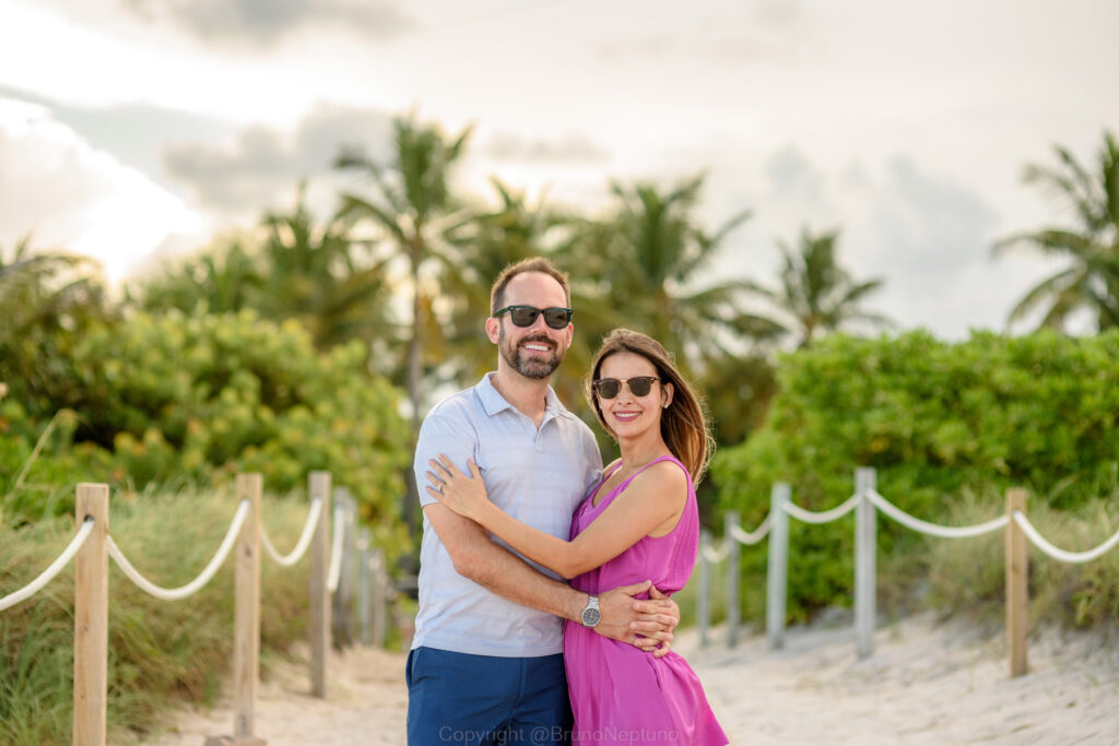 miami beach engagement photo session