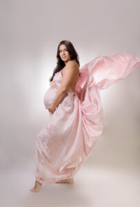 maternity photo session at studio