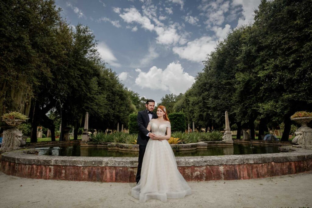 elegant wedding in Vizacaya Museum