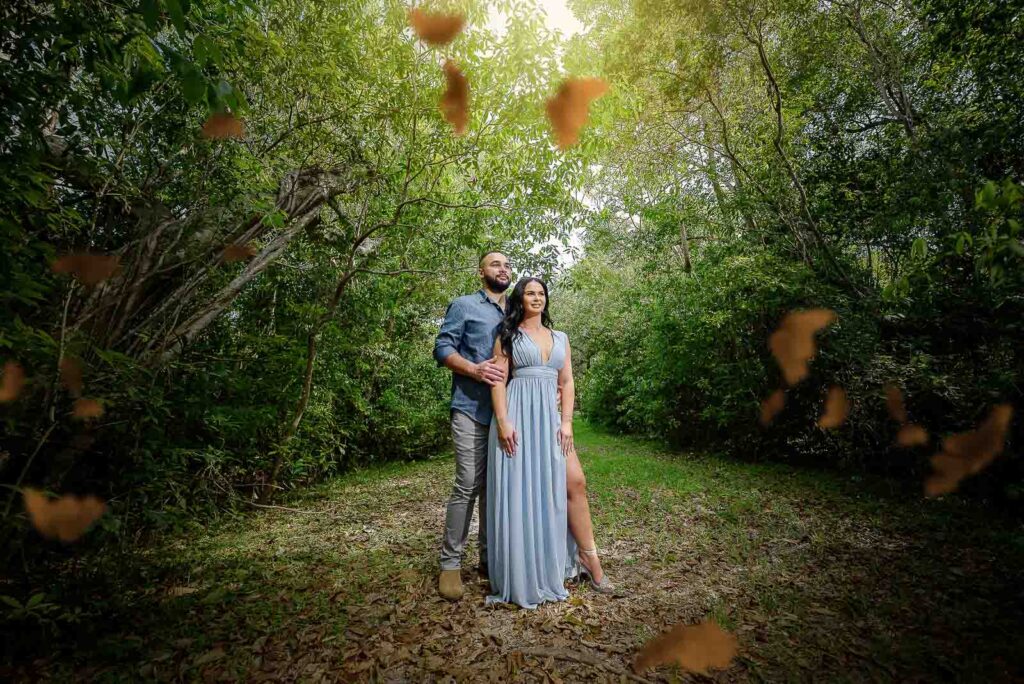 Engagement Photo session in matheson hammock park